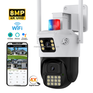 8MP UHD Ngoài Trời Thông Minh Video Không Dây Wifi <span class=keywords><strong>IP</strong></span> PTZ Máy Ảnh Ứng Dụng 360 4K Ống Kính Kép Nhà CCTV Wifi An Ninh Mạng Máy Ảnh - Product Image 1