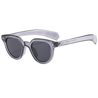 Lunettes de soleil 2025 rétro rond Rivets lunettes nouvelle mode personnaliser Logo à la mode femmes lunettes de soleil hommes lunettes KO5819