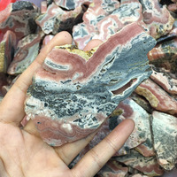 Morceaux de pierres précieuses naturelles de Rhodochrosite, disques durs, chevelures irrégulières, en vrac