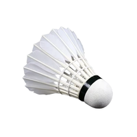 Balles de badminton SHENTENG NO 5, 12 pièces - Utilisation en compétition en intérieur et en extérieur - Plumes d'oie durables