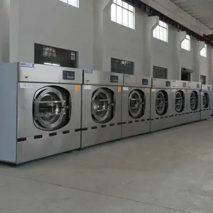 Máquina de lavar roupa industrial resistente e secador para hotel e hospital