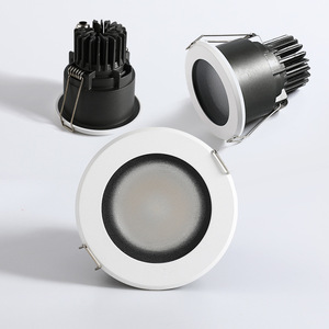 Lámpara de Techo Empotrada LED Comercial, Aluminio Negro, 4100K Blanco Neutro, CA 220V, IP20, Ra90, Regulable, 50000H de Vida Útil - Product Image 1