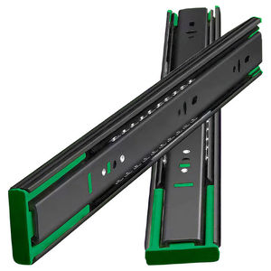 Rieles de Guía PAIJIAW de Acero Inoxidable 304 para Cajones, de Tres Secciones, con Rodamientos de Bolas Silenciosos y Amortiguación, de Alta Resistencia - Product Image 1