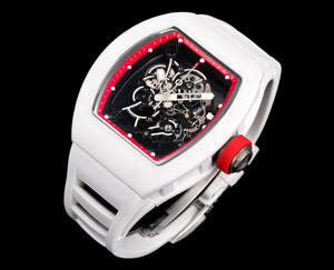 Boîtier en céramique blanche intégrant de nouveaux éléments du nouveau siècle dans les techniques horlogères traditionnelles Montre mécanique - Product Image 2