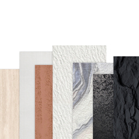 Panneau mural en pierre PU écologique imperméable au design moderne pour la décoration murale intérieure des bâtiments