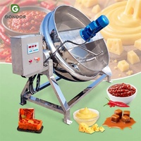 Marmite de cuisson industrielle sous vide en acier inoxydable de 1000 L (20 Lb) avec couvercle, chauffée au gaz, pour la cuisson du sucre