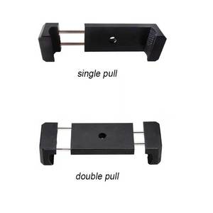 Supporto per telefono in alluminio Trending prodotto accessori mobili all'ingrosso slitta a doppio tiro singolo per treppiede Selfie Stick - Product Image 3
