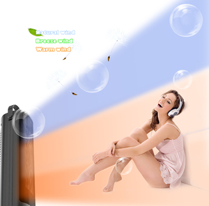 Ngọn lửa chống cháy thân máy bay bảng phong cách im lặng mỏng thông minh được xây dựng trong an toàn Tip-over chuyển đổi dẫn chỉ số 2000 W fan hâm mộ Máy sưởi - Product Image 6