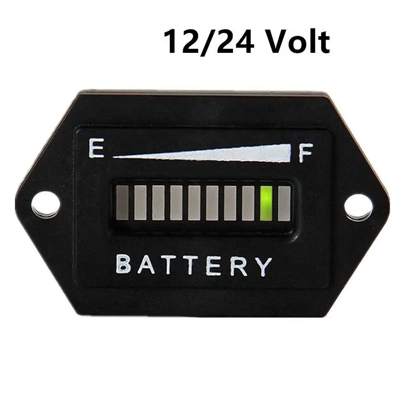 Medidor de bateria do carro, indicador de estado de descarga de bateria