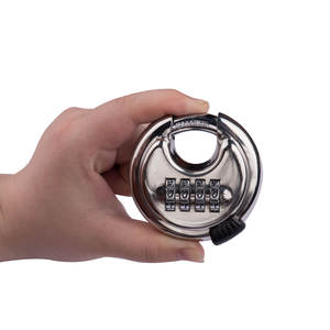 संयोजन 4-बिट 201 # डिस्क ताला भारी सुरक्षा पैड लॉक विरोधी चोरी स्टेनलेस स्टील 70mm डिस्क ताला - Product Image 6