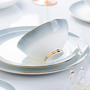 Scandinavian Style Porcelain Gift <b>Set</b> Stoneware Ceramic Bowl and Plate Mug <b>for</b> Home Use Durable <b>Dinnerware</b> <b>Sets</b> - Product Image 3