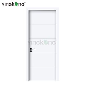 ประตูพีวีซีเคลือบฟิล์ม Yingkang Modern ราคาขายส่ง ประตู WPC แบบมีผิวหน้า ประตูพีวีซีกันน้ำแบบใช้มือ - Product Image 2