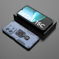 Coque de téléphone portable antichoc magnétique étanche en TPU style urbain avec support anneau 360° – Housse Premium pour Redmi