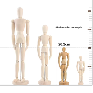 Maniquí <span class=keywords><strong>de</strong></span> <span class=keywords><strong>Madera</strong></span> <span class=keywords><strong>de</strong></span> 33 cm (12 Pulgadas) Ajustable con Soporte, <span class=keywords><strong>Figura</strong></span> <span class=keywords><strong>Humana</strong></span> <span class=keywords><strong>Articulada</strong></span> para Dibujo - Product Image 5
