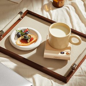 OIDIRE Tapis chauffant pour tasse, base chauffante intelligente pour tasse d'eau à domicile avec contrôle de température réglable, idéal pour réchauffer les boissons - Product Image 4