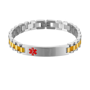 European American 18K Gold Plated Stainless Steel Watchband <b>Bracelet</b> Korean-Style <b>Adjustable</b> Unisex Gift Jewelry - Product Image 2