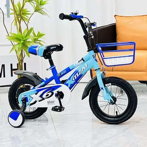 Vélo de sport à vitesse unique pour garçon Training Kids Bike avec fourche en aluminium Pédale en acier et 4 roues d'entraînement - Product Image 3