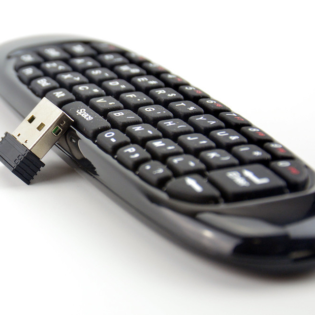 Hot Selling C120 Air Mouse Remote Control T10 with Fixed Code 4 Buttons Rechargeable 30m Range for Smart TV Box