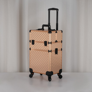 جديد 4 في 1 منظم طلاء أظافر احترافي بسعة كبيرة لون ذهبي المتداول ، شعار مخصص منخفض MOQ - Product Image 5