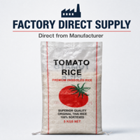 Sac tissé en PP de 25 kg et 50 kg pour riz, résistant à l'humidité, avec logo personnalisé, robuste, pour céréales, farine, aliments pour animaux, vente en gros