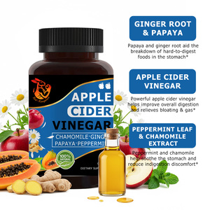 Capsules de vinaigre de cidre de pomme de qualité supérieure pour une digestion saine, améliore le système immunitaire, pilules à base de gingembre pour la perte de poids - Product Image 4