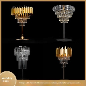 Lampe de table en plastique rechargeable à motif glaçon, thème mariage, pour arrangement floral, piles incluses, décorative pour hôtels et chapelles - Product Image 2