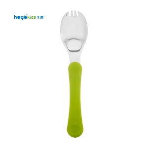 Juego de Cuchara y Tenedor de Plástico PP de Grado Alimenticio para Bebés, con Estuche Plegable Portátil, Utensilios de Alimentación para Bebés y Niños Pequeños, Kit de Viaje Hogo Kids - Product Image 3