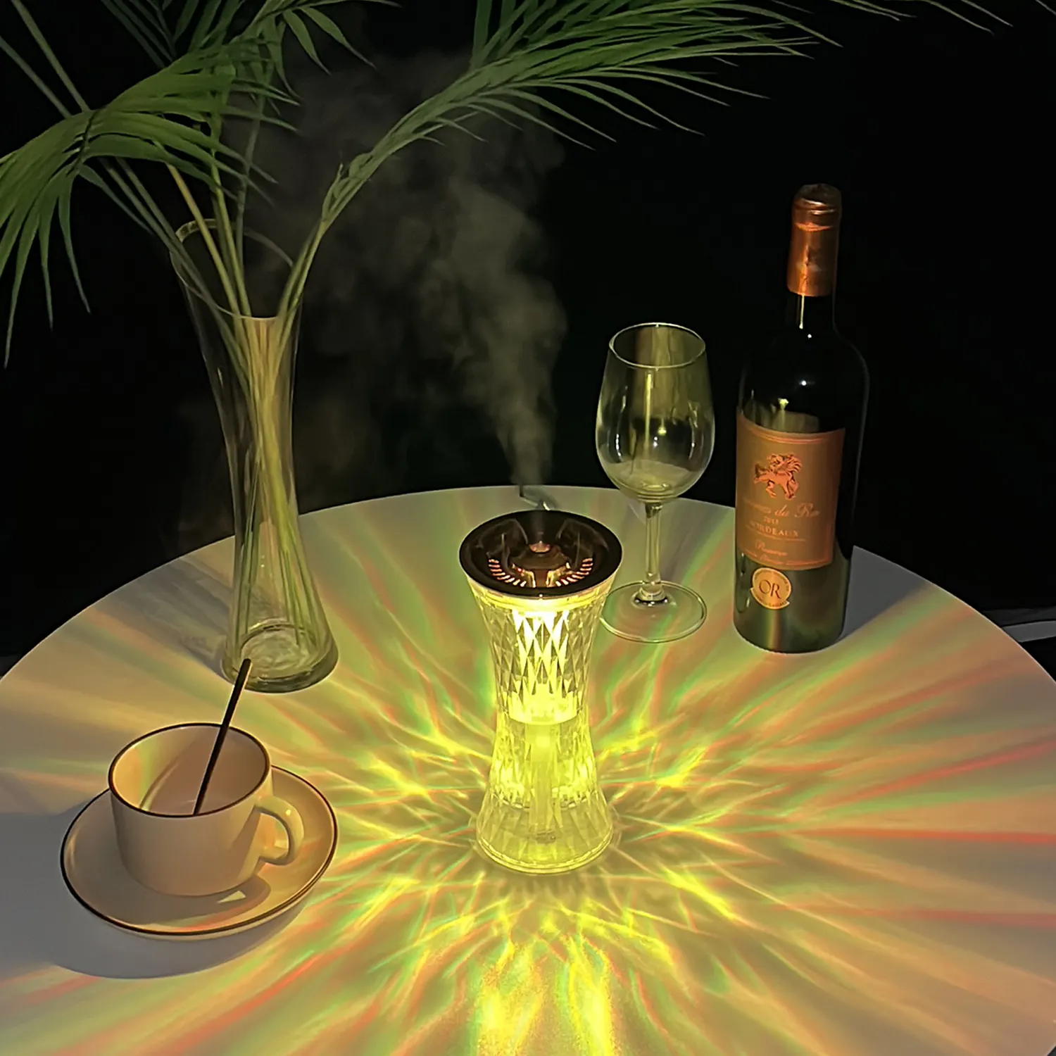 Kamer Draagbare Mini Kleine Taille Luchtbevochtiger Tafel Led Lamp Luchtbevochtiger Etherische Olie Aroma Diffusers