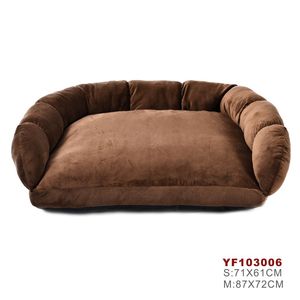 Sofá del animal doméstico cuadrado de lujo <span class=keywords><strong>para</strong></span> mascotas <span class=keywords><strong>cama</strong></span> de tela de gamuza y pv de sofá perro de perro <span class=keywords><strong>cama</strong></span> - Product Image 2