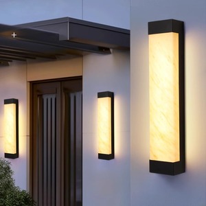 โคมไฟติดผนังกันน้ำกลางแจ้ง LED ลายหินอ่อน สำหรับตกแต่งภายนอกบ้าน วิลล่า ระเบียง สวน ประตูรั้ว - Product Image 2