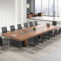 Juego de Mesa y Sillas de Bambú en Forma de Barra, Estilo Moderno Minimalista, Mesa Larga Multifuncional y Portátil para Reuniones de Oficina, Oficina Grande