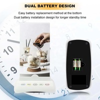 Montre panique sans fil pour patients hospitalisés Beeper Guest Service Calling System Pager Call Button with Menu Holder for Restaurant Cafe