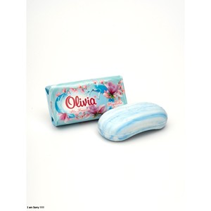 Mallow Scented Moisturizing Bar <b>Soap</b> with Glycerin Lanolin Vitamins A and E for Hand and Body Care 140 g Olivia - Product Image 3