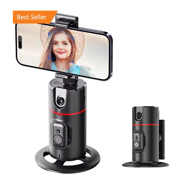 360 Face Tracking Tripod for Phone Auto Motion Tracking P02 Phone Holder for Smartphone AI Tripod Selfie Robot