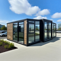 Casa Contenedor Prefabricada de Lujo Expandible, Casa Modular de 2 Dormitorios, Diseño Moderno de 20 pies/40 pies para Hotel, Apartamento y Alquiler