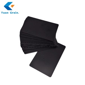 <span class=keywords><strong>Carte</strong></span> de visite professionnelle en PVC noir mat avec paiement NFC RFID et contrôle d'accès, étanche pour usage hôtelier - Product Image 5