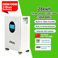 4nrgy Pl- 51.2v 28kwh 560Ah Onduleur 12kw intégré Triphasé Tout-en-un + Équilibreur actif 5A + Module WiFi + Extincteur