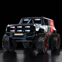 Meijiaxin H12P Ford Liema 1/12 Coche de Escalada RC, Modelo de Simulación de Vehículo Todoterreno Bronco R de Nylon para Exteriores