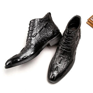 Botas de Trabajo para Hombre, de Cáñamo, con Cordones, Impermeables, Antideslizantes, Estilo Inglés Vintage, con Suela de Goma Cosida a Mano Goodyear - Product Image 4