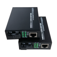 10/100M tek modlu SC Port Ethernet 155Mbps 20KM 25KM RJ45 optik medya alıcı-verici Fiber optik ortam dönüştürücü