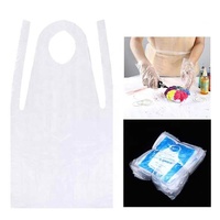 Rouleau perforé d'aprons jetables en PE, aprons en plastique continus pour usage intensif en cuisine, restaurant et hôtel