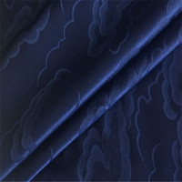 Tissu Jacquard en Soie Lavable Style Décontracté à Motif Nuage, Mélange Soie Coton, Prix Abordable, pour Robes Personnalisées Femme Homme et Textiles de Maison