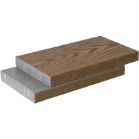 Planche de terrasse en PU massif de 3600 mm, revêtement extérieur résistant aux intempéries, grain de bois 3D, terrasse paysagère pour cour et allée