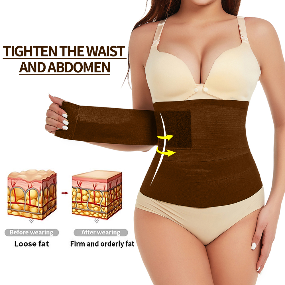 PINSEN OEM 5 5 6 mètres bande élastique rose ventre enveloppement pour perte de poids ventre plat ventre ceinture corps Shaper taille formateur pour les femmes