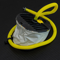 Pompe à pied de kayak ABS de haute qualité noir et jaune 10L