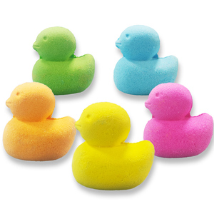 Bombas de baño esenciales con ingredientes 100% naturales, bomba de manteca de karité, bomba de baño con forma de pato para el cuidado corporal de niños. - Product Image 6