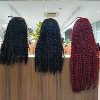 Péruque Frontale en Dentelle HD Sans Colle Cheveux Naturels Humains Vierge du Vietnam Ondulés Profonds, 13x6, Densité 180% 250%