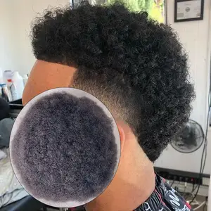 100% hint bakire Remy siyah insan beyaz saç peruk peruk tam fransız dantel dalga 4mm Afro Kinky kıvırcık Frontal siyah erkekler için peruk