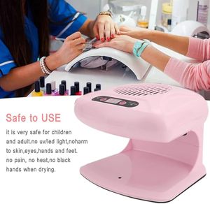 เครื่องอบเล็บอัตโนมัติ 2-in-1 พร้อมเซ็นเซอร์อินฟราเรด 300W สีชมพู อบแห้งด้วยลมร้อนและลมเย็น พร้อมหลอด UV - Product Image 3
