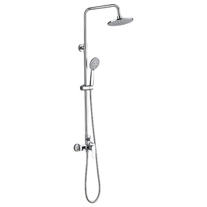 Système de douche carré moderne en chrome avec fonction pluie, mitigeur mural pour baignoire, robinet de salle de bain chaud/froid pour hôtels et appartements - Product Image 5